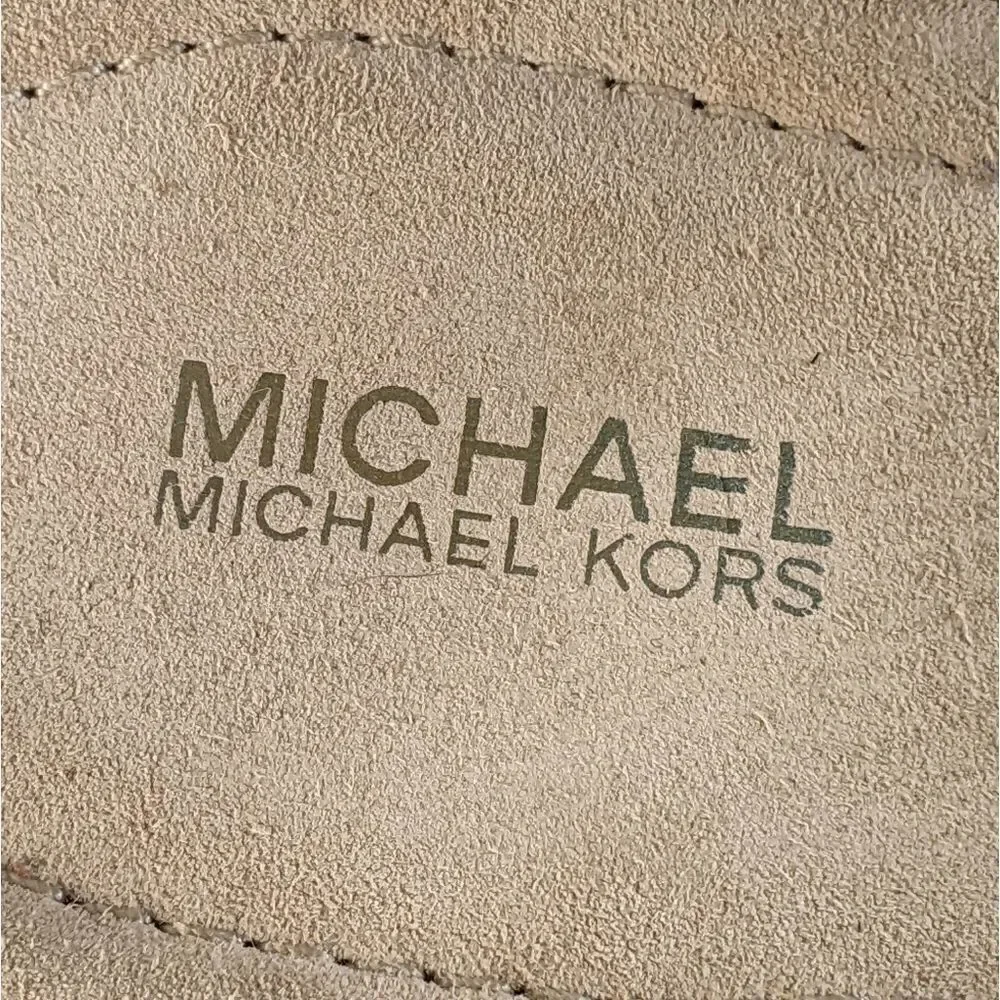 MICHAEL KORS Sofia Lace-Up Mid-Wedge Sandals